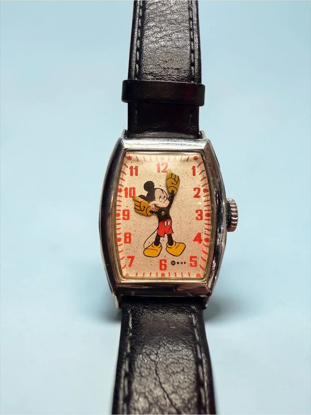 Vintage 1950s Disney Mickey Mouse US Time Wind-Up Watch